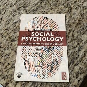 Social Psychology, Paperback by Delamater, John D.; Collett, Jessica L.,  Box B